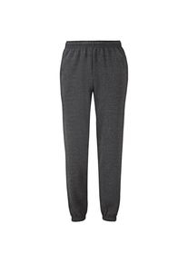 Fruit of the Loom Klassieke uniseks joggingbroek met elastische manchetten (Donkere Heide Grijs)