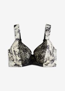 Reggiseno con coppe preformate ferretto e materiale lucido, Beige, Taglia 85E, bonprix