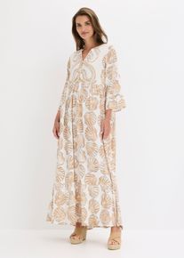 Abito tunica in viscosa fluida, Bianco, Taglia 44, bonprix