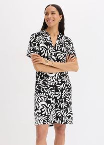 Abito tunica in misto viscosa morbido, Nero, Taglia 54/56 (XL), bonprix