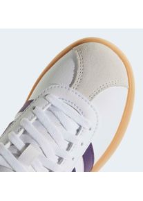 Sneaker adidas Sportswear "VL COURT 3.0", M&auml;dchen, Gr. 37, ftwwht, violet, gum3, Leder, Synthetik, Schuhe Sneaker, inspiriert vom Design des adidas samba, f&uuml;r Kinder & Jugendliche