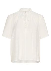 Kurzarmbluse Kaffe "Kurzarm-Bluse KAlianna", Damen, Gr. 38, chalk, Obermaterial: 80% Viskose CV. 20% Nylon NY., Blusen Kurzarmbluse