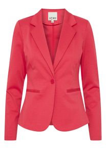 Blusenblazer Ichi "Blazer IHKATE", Damen, Gr. XL, patriot blau, Obermaterial: 74% Polyester PES. 22% Viskose CV. 4% Elasthan EL., Blazer Blusenblazer