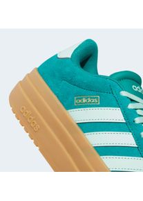 Plateausneaker adidas Sportswear "VL COURT BOLD", Damen, Gr. 39, gr&uuml;n (equipment gr&uuml;n, clear mint, gold metallic), Leder, Synthetik, Schuhe Plateausneaker, inspiriert vom Design des adidas gazelle bold