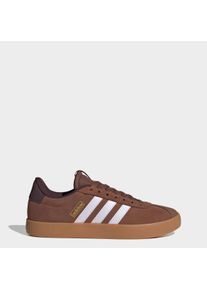Sneaker adidas Sportswear "VL COURT 3.0", Damen, Gr. 37, preloved braun, frozen lila, gold metallic, Leder, Textil, Schuhe Sneaker, inspiriert vom Design des adidas samba