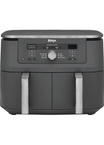 Ninja Hei&szlig;luftfritteuse "MAX 6-in-1 Dual Zone Air Fryer 9,5L DZ400EU", grau, B:42cm H:33cm T:38cm, Fritteusen, Hei&szlig;luftfritteuse