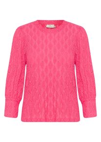 Langarmbluse Kaffe "Langarm-Bluse KAtio", Damen, Gr. XS, rot (raspberry), Obermaterial: 99% Polyester PES. 1% Elasthan EL., Blusen Langarmbluse