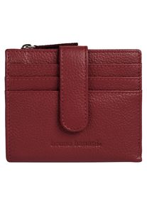 Geldb&ouml;rse Bruno Banani "SAMEA", Damen, bordeaux, Leder, leicht gl&auml;nzend, unifarben, Kleinlederwaren Geldb&ouml;rse, echt Leder