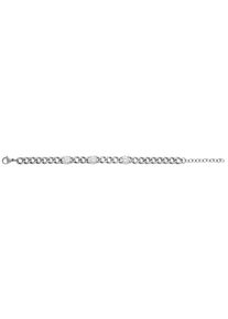 Panzerarmband Lady, silberfarben, silberfarben, Armb&auml;nder, Damen, Edelstahl, Panzerarmband