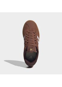 Sneaker adidas Sportswear "VL COURT 3.0", Damen, Gr. 40, preloved braun, frozen lila, gold metallic, Leder, Textil, Schuhe Sneaker, inspiriert vom Design des adidas samba
