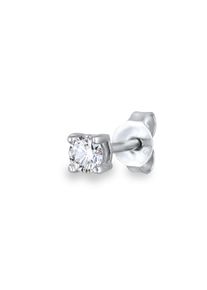 Paar Ohrstecker Kuzzoi "Ohrringe Ohrstecker Lab Grown Diamant Wei&szlig; (0.17ct) 925 Sterling Silber" Gr. 4, silber, Ohrringe, Herren, 4, Silber 925 (Sterlingsilber), Paar Ohrstecker
