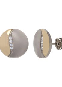 Paar Ohrstecker Lady, bicolor, Ohrringe, Damen, Paar Ohrstecker