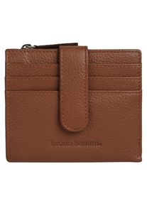 Geldb&ouml;rse Bruno Banani "SAMEA", Damen, cognac, Leder, leicht gl&auml;nzend, unifarben, Kleinlederwaren Geldb&ouml;rse, echt Leder