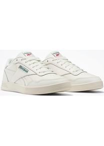 Sneaker Reebok CLASSIC "REEBOK COURT ADVANCE", Herren, Gr. 42, wei&szlig; (chalk, drkgrn), Leder, Synthetik, Schuhe Sneaker