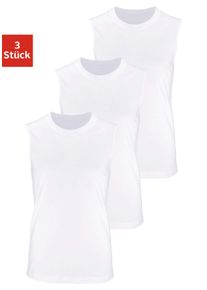 H.I.S. Herren Muscleshirt in wei&szlig; ,Gr&ouml;&szlig;e S, Witt, 100% Baumwolle