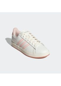 Sneaker adidas Sportswear "GRAND COURT 2.0", Damen, Gr. 41, wei&szlig; (core wei&szlig;, wonder quartz, linen gr&uuml;n metallic), Synthetik, Textil, Schuhe Sneaker, Design auf den Spuren des adidas Superstar