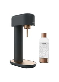 MYSODA Wassersprudler, Schwarz, Ros&eacute;gold, Metall, 14x41x24 cm, Geschirr, Wasseraufbereitung, Wassersprudler