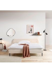 Livetastic Polsterbett, Naturfarben, Holz, Metall, Textil, Kiefer, vollmassiv, Sperrholz,vollmassiv, 180x200 cm, Schlafzimmer, Betten, Polsterbetten