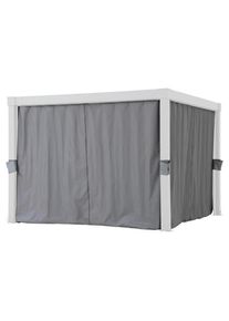 Modante Ersatzvorhang, Grau, Kunststoff, 4-teilig, 290x210 cm, Sonnenschutz, Pavillons
