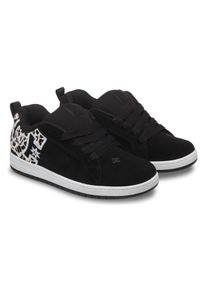 Sneaker DC Shoes "Court Graffik", M&auml;dchen, Gr. 13,5(31), schwarz-wei&szlig; (schwarz, wei&szlig;), Obermaterial:Obermaterial: Leder / Futter: Textil / Au&szlig;ensohle: Gummi;, Schuhe Sneaker