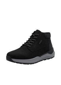Sneakerboots Rieker, Herren, Gr. 46, schwarz, Nubukleder, Schuhe Sneakerboots, Schn&uuml;rboots, High Top Sneaker, Stiefelette mit RiekerTEX-Membran