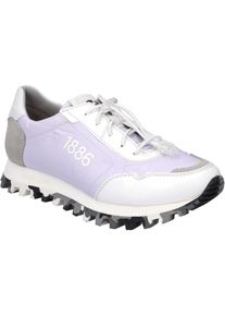 Sneaker Josef Seibel "Bonnie 01, weiss-flieder", Damen, Gr. 37, wei&szlig; (wei&szlig;, flieder), Obermaterial: 80% Rindsleder Leather cow. 20% Textilmaterial TEXMAT., Schuhe Sneaker