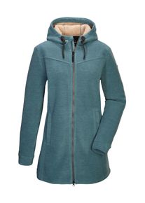 G.I.G.A. by Killtec Fleecejacke "GW 82 WMN FLC PRK", Damen, Gr. 40, jade, Oberseite: 100% Polyester.R&uuml;ckseite: 100% Polyester, G.I.G.A. DX BY KILLTEC, Jacken Fleecejacke, Fleeceparka mit Teddyfell, 2-Wege-Rei&szlig;verschluss, verstellbare Kapuze