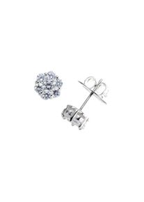 Paar Ohrstecker "Ohrstecker Bl&uuml;te in verschiedenen Gr&ouml;&szlig;en, Silber 925" Gr. 8, silber, Giorgio Martello MILANO, Ohrringe, Damen, 8, Silber 925 (Sterlingsilber), Paar Ohrstecker