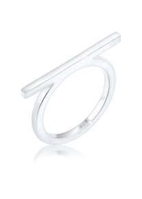 Silberring Elli "Ring Geo Minimal Trend Steg 925 Silber" Gr. 56, silber, Fingerringe, Damen, 56, Silber 925 (Sterlingsilber), Silberring