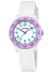 Quarzuhr Calypso Watches "My First Watch", wei&szlig;, Armbanduhren, M&auml;dchen, Quarzuhr, Armbanduhr, Kinderuhr, bis 10 bar wasserdicht, ideal als Geschenk