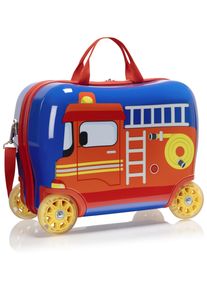 Kinderkoffer Heys "Kinderkoffer Heys Kids Ride-On Luggage, 16 cm", M&auml;dchen, Gr. B/H/T: 12,4cm x 16cm x 8,5cm 25 l, rot, Polycarbonat, mehrfarbig, festlich, Koffer Kinderkoffer, Heys Kindertrolley Kinder Reisegep&auml;ck