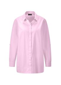 Hemdbluse GOLDNER "Baumwollbluse mit Hemdkragen", Damen, Gr. 54, rosa (ros&eacute;), Obermaterial: 100% Baumwolle CO., Blusen Hemdbluse, Mit Seitenschlitzen