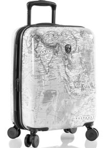 Hartschalen-Trolley Heys "Journey 3G schwarz/wei&szlig;, 53 cm", Damen, Gr. B/H/T: 38cm x 53cm x 24cm 47 l, schwarz-wei&szlig; (schwarz, wei&szlig;), Polycarbonat-Verbundwerkstoff, Koffer Hartschalen-Trolley, Heys Handgep&auml;ck-Koffer Reisegep&auml;ck