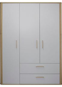 M&auml;usbacher Kleiderschrank M&Auml;USBACHER, grau (asteiche, kreidegrau), B:138cm H:189cm T:51cm, Holzwerkstoff, Schr&auml;nke, Kleiderschrank