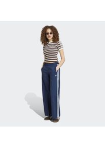 Sporthose adidas originals "WIDE LEG PANTS", Damen, Gr. XL, N-Gr, night indigo, normal, gr., Obermaterial: 100% Baumwolle, Hosen Sporthose