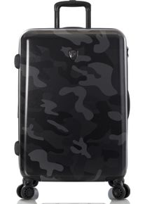 Hartschalen-Trolley Heys "Black Camo, 66 cm", Damen, Gr. B/H/T: 45cm x 66cm x 29cm 73 l, schwarz-wei&szlig; (schwarz camo), Polycarbonat-Verbundwerkstoff, Koffer Hartschalen-Trolley, Heys Hartschalen-Koffer Volumenerweiterung