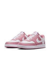 Sneaker Nike Sportswear "Court Vision Low Next Nature", Damen, Gr. 43, pink (elemental pink, wei&szlig;), Synthetik, Schuhe Sneaker, inspiriert vom Design des Nike Air Force