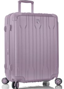 Hartschalen-Trolley Heys "Xtrak, in verschiedenen Farben und Gr&ouml;&szlig;en", Damen, Gr. B/H/T: 45cm x 66cm x 30cm 77 l, lila (lavender), Polycarbonat-Verbundwerkstoff, festlich, Koffer Hartschalen-Trolley, Heys Handgep&auml;ck-Koffer TSA Schloss Volumenerweiterung