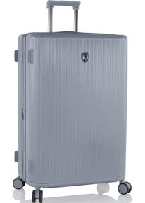 Hartschalen-Trolley Heys "Earthtone, verschiedene Gr&ouml;&szlig;en und Farben", Damen, Gr. B/H/T: 48cm x 76cm x 30cm 117 l, grau (glacier grau), Polycarbonat, Koffer Hartschalen-Trolley, Heys Reisegep&auml;ck TSA Schloss Volumenerweiterung