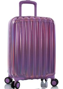 Hartschalen-Trolley Heys "Astro, verschiedene Gr&ouml;&szlig;en und Farben", Damen, Gr. B/H/T: 36cm x 53cm x 22cm 32 l, lila, Polycarbonat-Verbundwerkstoff, festlich, Koffer Hartschalen-Trolley, Heys Reisegep&auml;ck TSA Schloss Volumenerweiterung