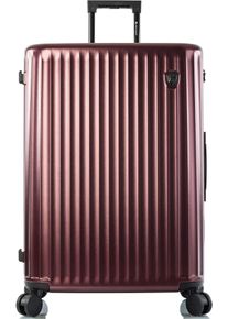Hartschalen-Trolley Heys "Smart Luggage, in verschiedenen Farben und Gr&ouml;&szlig;en", Damen, Gr. B/H/T: 52cm x 76cm x 30cm 109 l, rot (burgundy), Polycarbonat, Koffer Hartschalen-Trolley, Heys Handgep&auml;ck Smart Gep&auml;ck mit App-Funktion