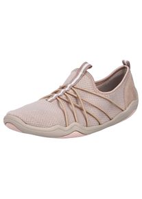 Slip-On Sneaker Rieker, Damen, Gr. 40, rosa (altrosa), Lederimitat, Textil, Schuhe Slip-On Sneaker, Barfu&szlig;schuh, Schlupfschuh, Slipper in veganer Verarbeitung