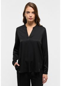 Longbluse Eterna "LOOSE FIT", Damen, Gr. 34, schwarz, 100% Viskose, Blusen Longbluse