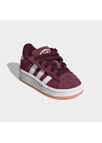 Sneaker adidas originals "CAMPUS 00S COMFORT CLOSURE ELASTIC LACE", M&auml;dchen, Gr. 27, maroon, ftwr wei&szlig;, gum 2, Leder, Synthetik, Schuhe Sneaker, f&uuml;r Babys und Kleinkinder aus Leder und Wildleder, mit Gummisohle