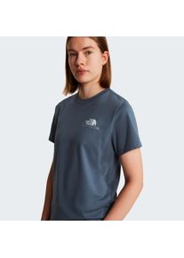 T-Shirt The North Face "W MONTE REGULAR SHORT SLEEVE TEE-GRAPHIC", Damen, Gr. M, granite grau, Obermaterial: 100% Baumwolle, Shirts T-Shirt, normale Passform, kurze &Auml;rmel, f&uuml;r Sportmode und Outdoormode
