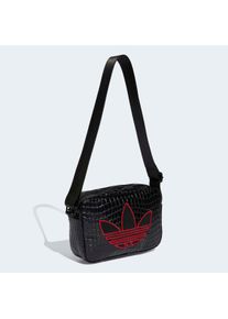 Sporttasche adidas originals "CROCO MINI AIRL", Damen, schwarz, Obermaterial: 100% Polyurethan, Taschen Sporttasche
