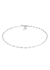 Choker Elli Premium "Halskette Choker Pl&auml;ttchen Design Stern Look 925 Silber" Gr. 36, silber, Halsketten, Damen, ohne Stein, Silber 925 (Sterlingsilber), Choker