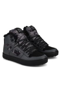 Wintersportschuh DC Shoes "Pure High-Top Wc Wnt", Herren, Gr. 9,5(42,5), schwarz (schwarzgrau, schwarz), Obermaterial:Obermaterial: Leder [Kuh] / Futter: Textil / Au&szlig;ensohle: Gummi;, Schuhe Wintersportschuh