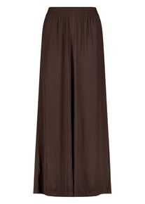 Stoffhose Zero "Stoffhose weit", Damen, Gr. 36, EURO, braun (chocolate plum), Obermaterial: 100% Polyester PES., Hosen Stoffhose