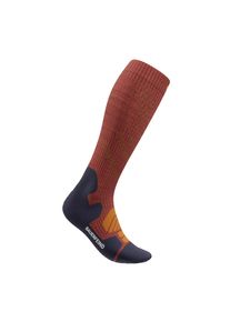 Sportsocken Bauerfeind "OUTDOOR MERINO COMPRESSION SOCKS", Herren, Gr. 38-41, granat, m, Obermaterial: 54% Polyamid, 37% Wolle, 9% Elasthan, Socken Sportsocken, f&uuml;r Erwachsene beim Wandern, mit speziellen Kompressionszonen